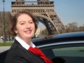 Lady chauffeur in paris