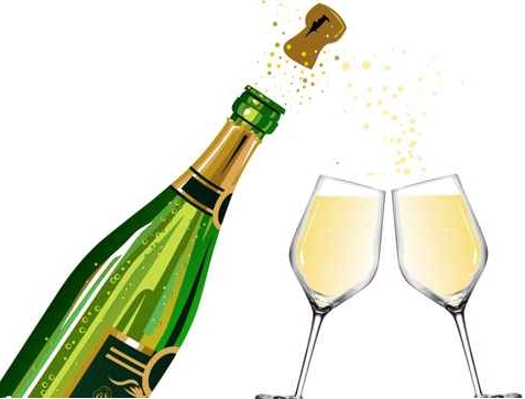 champagne qui explose