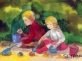 Jeu au parc Monceau... Jeu au parc Monceau...