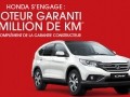 Honda, une garantie de 1 million de km...